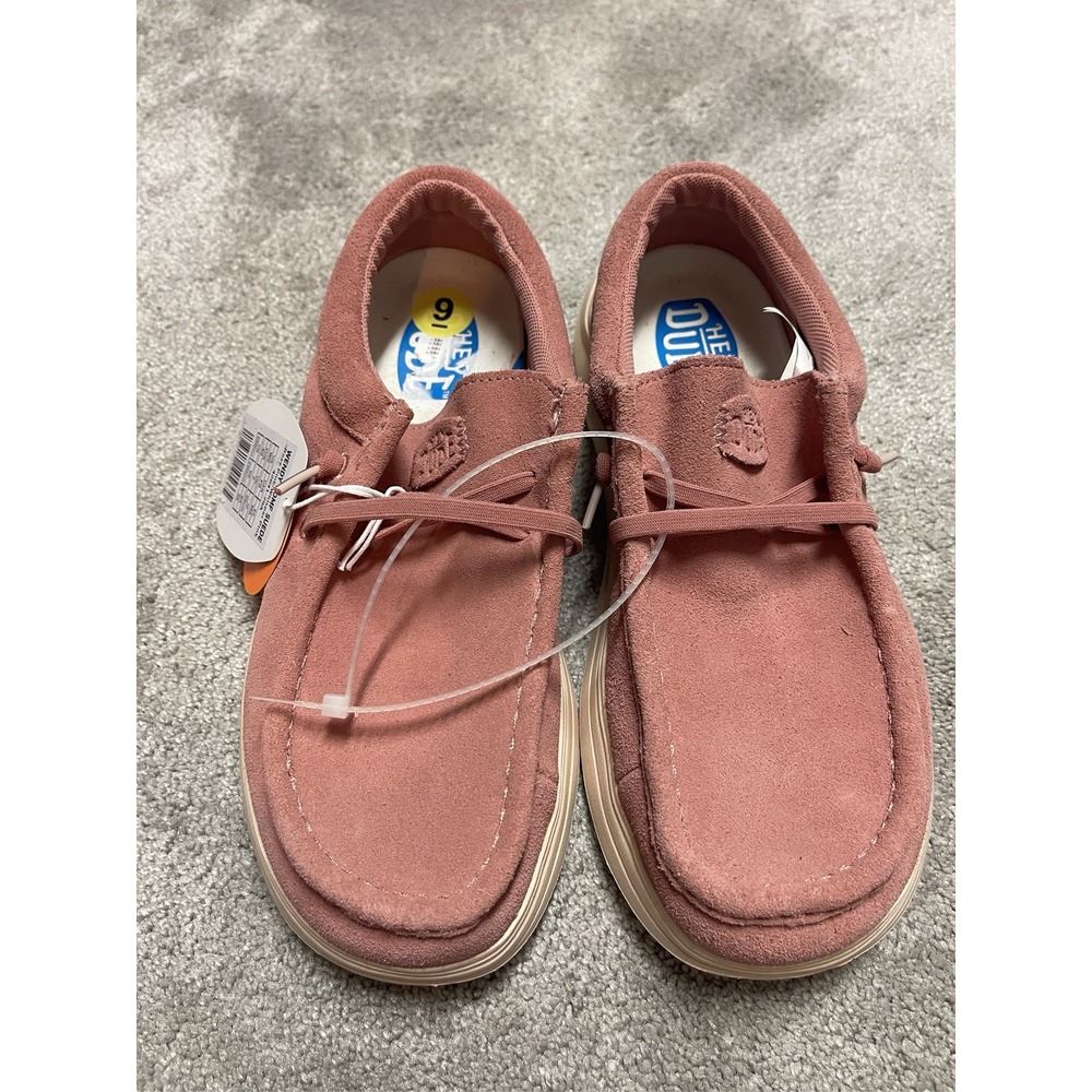 Hey Dude Wendy Comf Suede Women's Shoes Rose Pink US Size 9 EU 40 - Picture 6 of 10